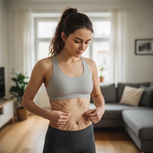 Фото аппликации «Солнышко» для лимфодренажа живота.